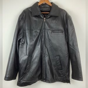 North Ridge size XL Men’s Black Leather Jacket